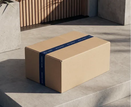 A discreet medication package at a doorstep