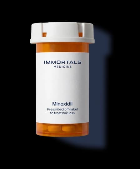 Oral Minoxidil tablet bottle