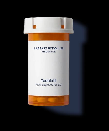 Tadalafil tablet bottle
